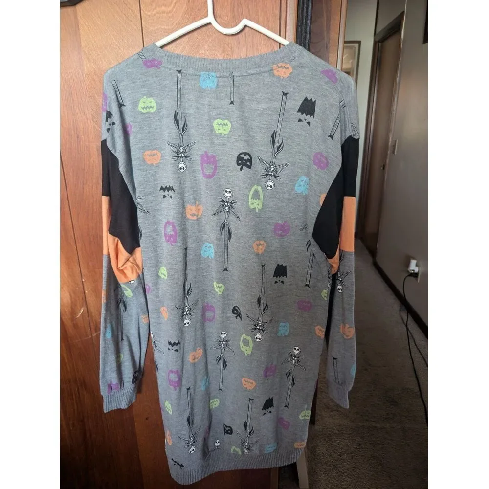 Tim Burton Nightmare Before Christmas Dress Tunic SweaterM 8/10‎ Disney - Picture 2 of 3